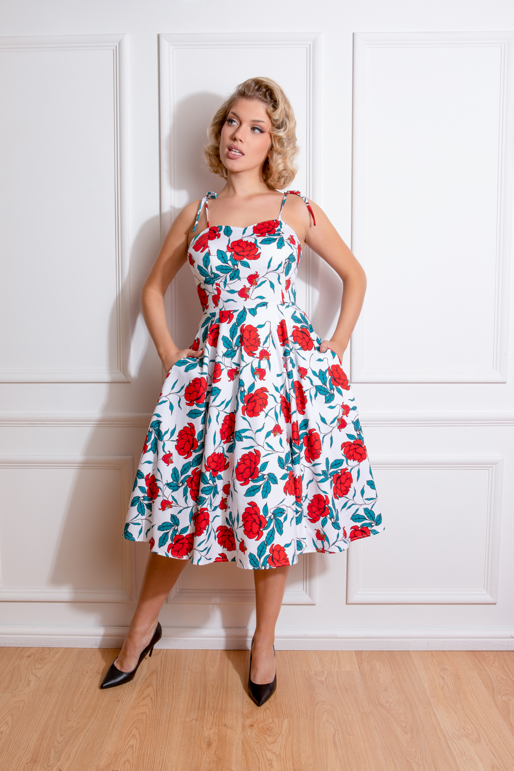 50s Lily Floral Dress